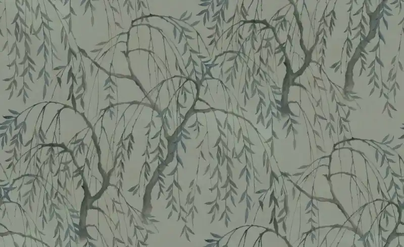 Super okazja MURAL R16772 La Chinoiserie - Weeping Willows, Jade
