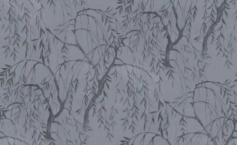 MURAL R16773 La Chinoiserie - Weeping Willows, Still Waters Blue Obniżka ceny