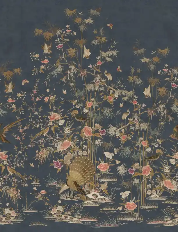 Ekspresowa dostawa MURAL S10416 Chinoiserie Garden - Chinoiserie Garden, Dark Blue