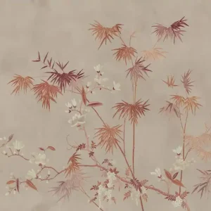 MURAL S10421 Chinoiserie Garden - Bamboo Grove, Clay Taniej