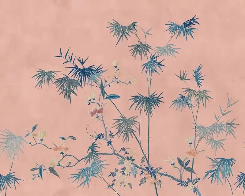 MURAL S10422 Chinoiserie Garden - Bamboo Grove, Pink Kup teraz