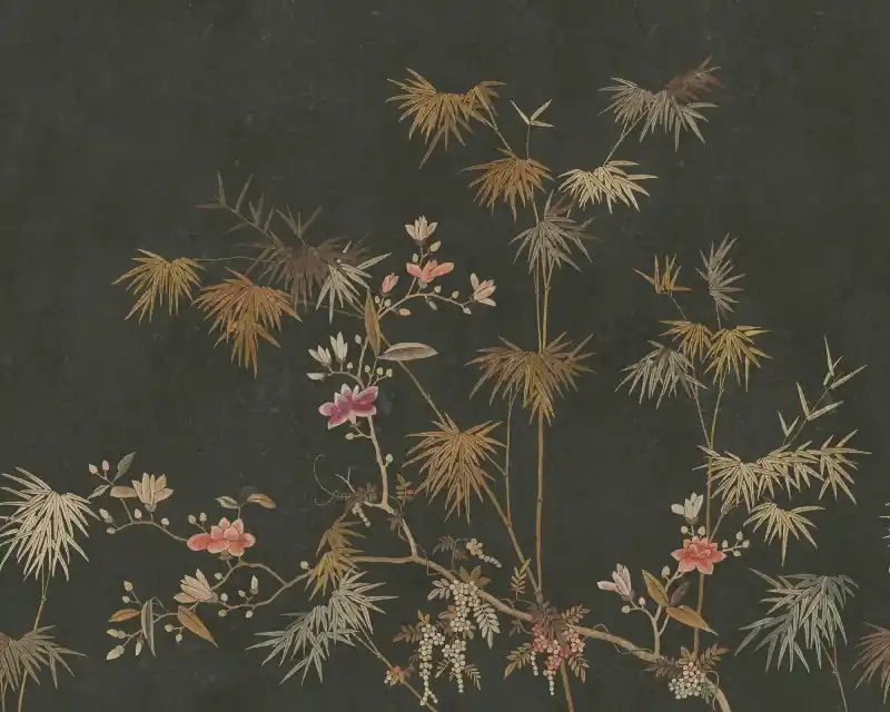 MURAL S10423 Chinoiserie Garden - Bamboo Grove, Dark Green Szybka dostawa