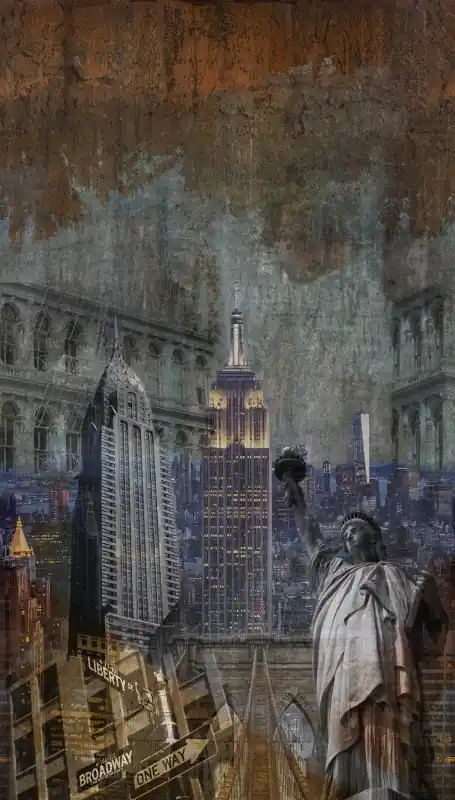 MURAL A40201 NY EMPIRE STATE - ONE ROLL ONE MOTIF Nie przegap