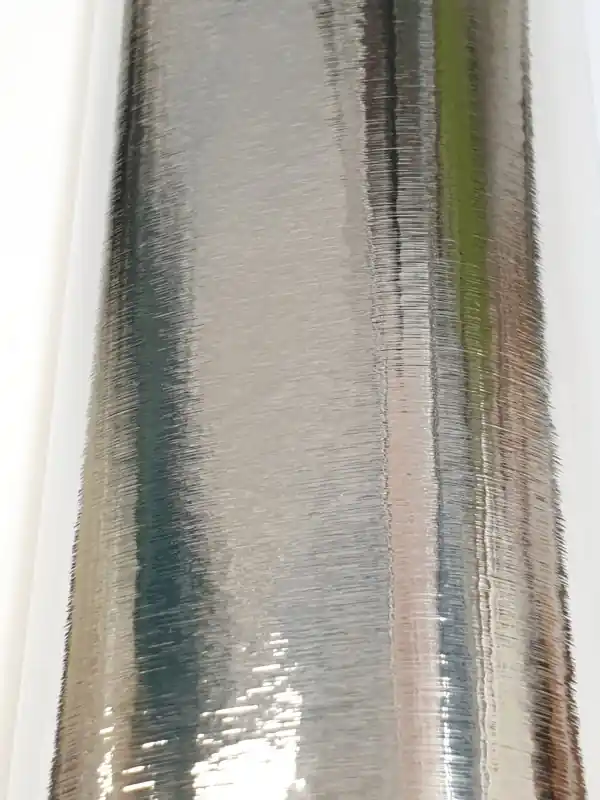 Bestseller Okleina Meblowa 10365 / Gekkofix metaliczna srebrna szczotkowana połysk szer 67,5