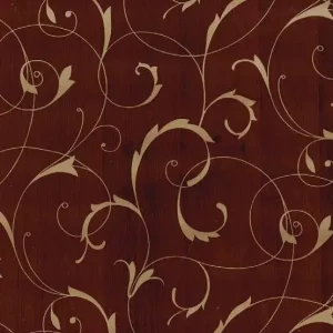 Nie przegap Okleina Meblowa 10645 / Gekkofix scroll overprint brown/gold szer 90 cm