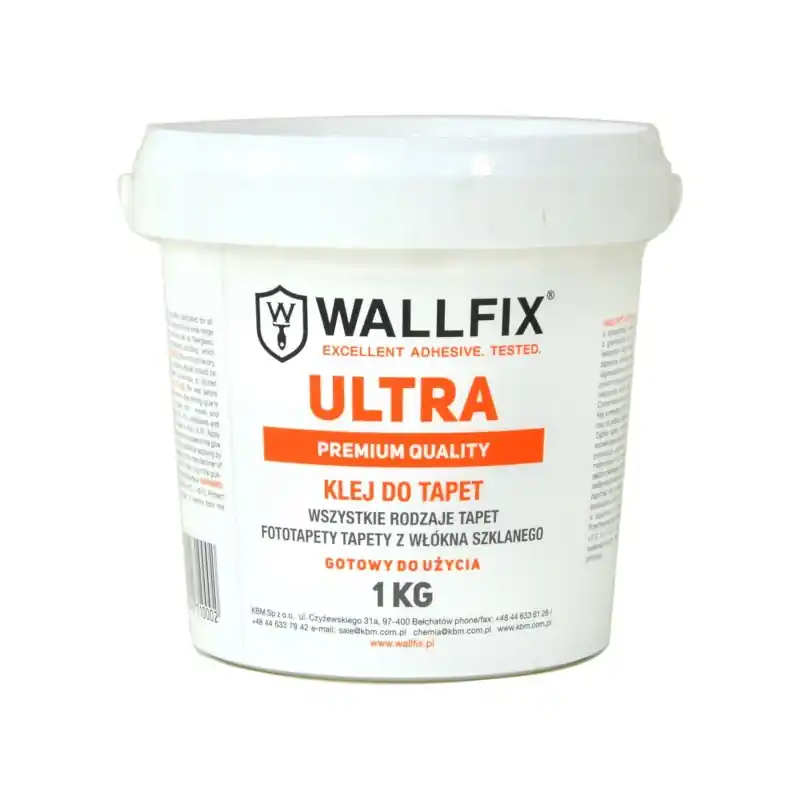 Zamów teraz WALLFIX ULTRA 1 KG GOTOWY KLEJ DO TAPET na flizelinie