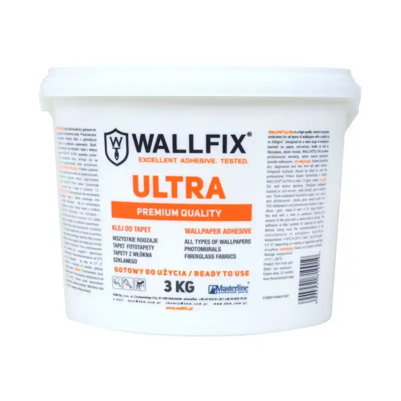 WALLFIX ULTRA 3 KG GOTOWY KLEJ DO TAPET na flizelinie Taniej
