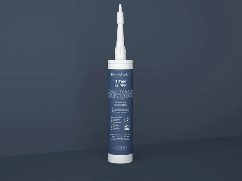 TITAN SUPER uniwersalny klej montażowy 410g. –瀏wóźdź w płynie– Premium