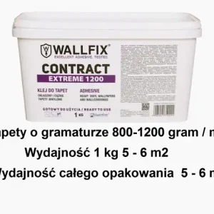 Oferta limitowana WALLFIX CONTRACT EXTREME 1200 GOTOWY KLEJ DO TAPET 1 Kg