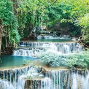 Ekspresowa dostawa Fototapeta na flizelinie MS-5-3173 Wodospady w Kanchanaburi 375 x 250 cm