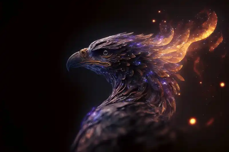 Fototapeta na flizelinie MS-5-AI-0006 Burning Eagle 375 x 250 cm Premium