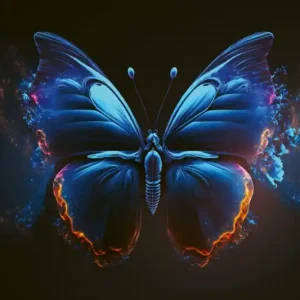 Bestseller Fototapeta na flizelinie MS-5-AI-0025 Niebieski Motyl 375 x 250 cm