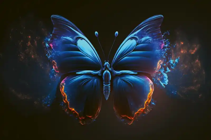Bestseller Fototapeta na flizelinie MS-5-AI-0025 Niebieski Motyl 375 x 250 cm