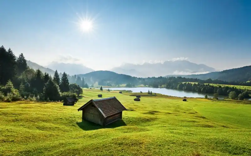 FotoTAPETA na flizelinie SHX9-009 Berwiese vor Karwendel Bezpieczne zakupy