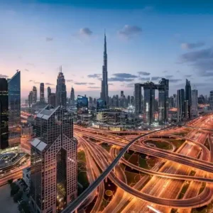 FotoTAPETA na flizelinie SHX9-119 Lights of Dubai Wyprzedaż