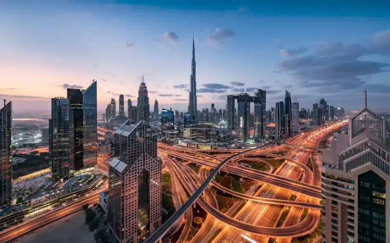 FotoTAPETA na flizelinie SHX9-119 Lights of Dubai Wyprzedaż