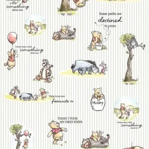 Nowy FOTOTAPETA DX4-001 Winnie Pooh Stripes