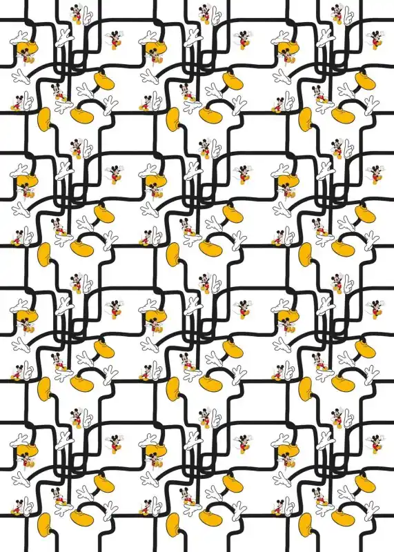 Wyjątkowa oferta FOTOTAPETA DX4-006 Mickey Mouse Foot Labyrinth