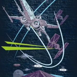 Tylko dziś FOTOTAPETA DX4-039 Star Wars Classic Concrete X-Wing