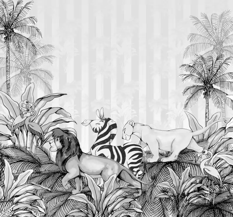 Cena promocyjna FOTOTAPETA DX6-009 Lion King Monochrome