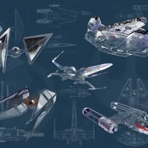 FOTOTAPETA DX8-077 Star Wars Blueprint Dark Szybka wysyłka