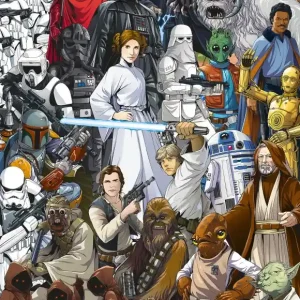 Kup online FOTOTAPETA 4-4111 Star Wars Classic Cartoon Collage