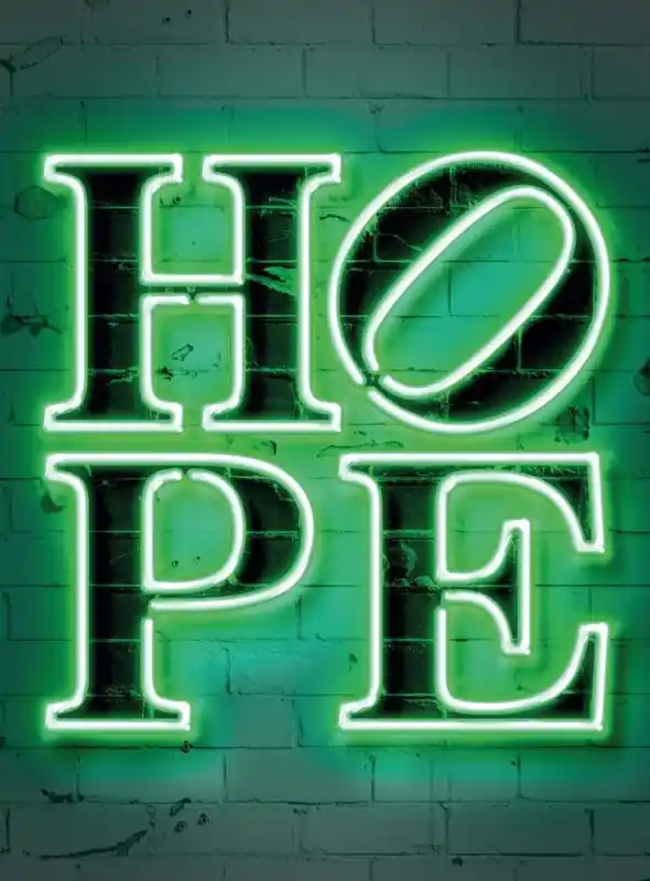 FotoTAPETA Flizelinowa 5480-4 Neon Tube Hope Promocja