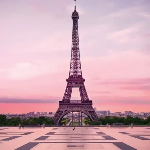 FotoTAPETA na flizelinie 5028-4 EIFFEL TOWER AT SUNSET Kup online