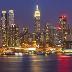 Fototapeta na flizelinie MS-3-0003 MANHATTAN AT NIGHT Tylko dziś