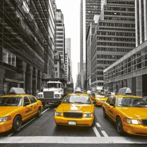 Fototapeta na flizelinie MS-3-0008 YELLOW TAXI Promocja