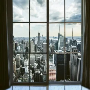 Fototapeta na flizelinie MS-3-0009 MANHATTAN WINDOW VIEW Rabat