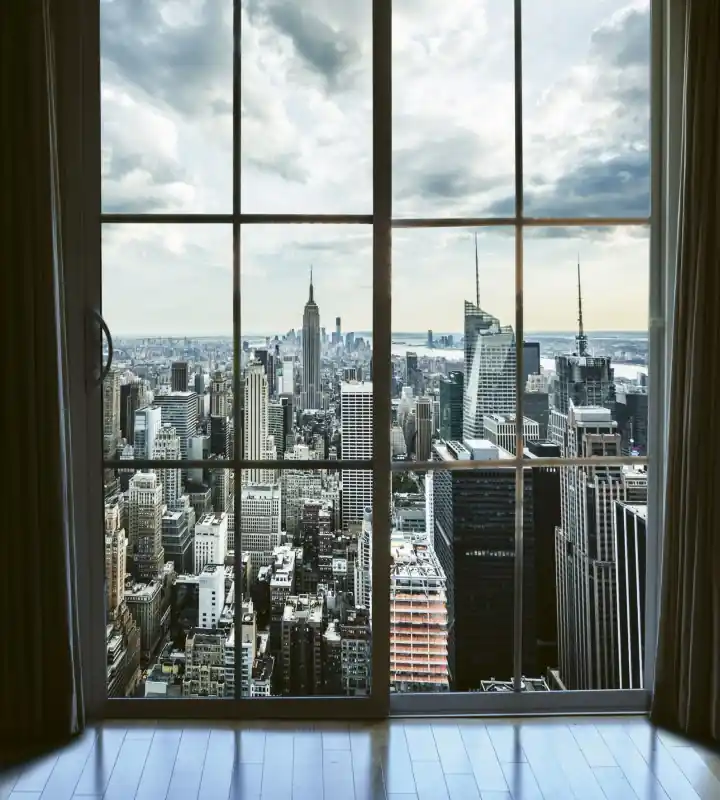 Fototapeta na flizelinie MS-3-0009 MANHATTAN WINDOW VIEW Rabat