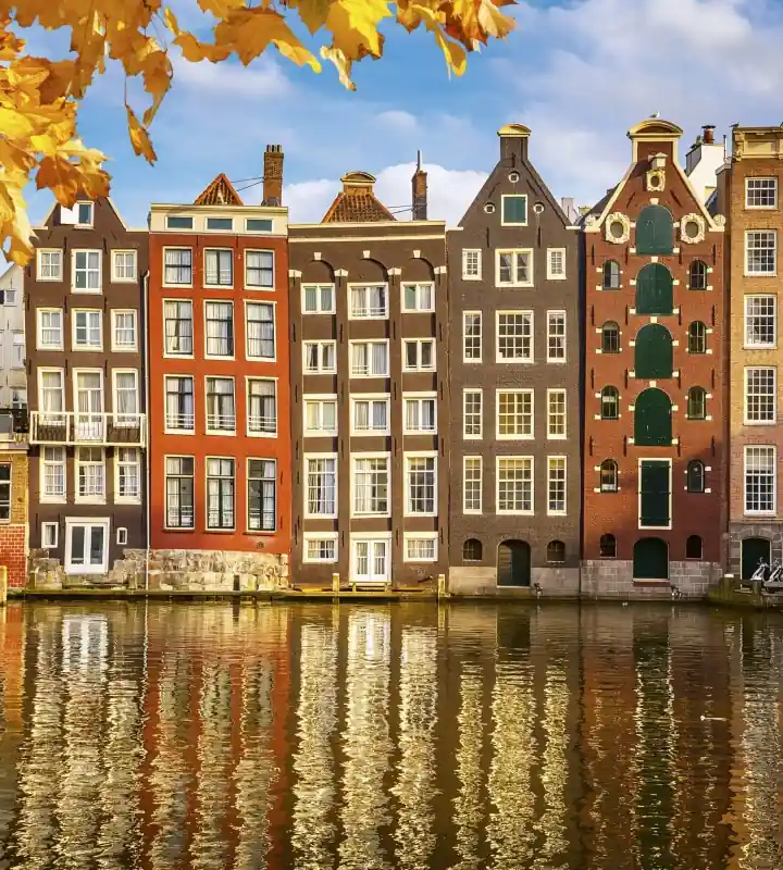 Fototapeta na flizelinie MS-3-0024 HOUSES IN AMSTERDAM Nowy