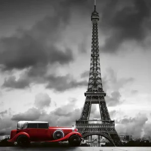 Wybór klientów Fototapeta na flizelinie MS-3-0027 RETRO CAR IN PARIS
