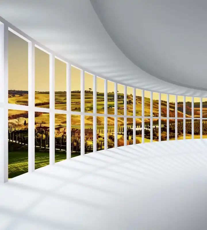 Szybka wysyłka Fototapeta na flizelinie MS-3-0040 ROUNDED HALL