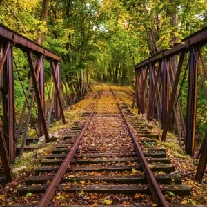 Fototapeta na flizelinie MS-3-0055 RAILROAD Nowość