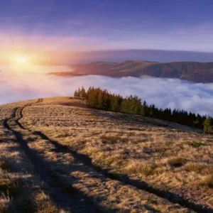 Fototapeta na flizelinie MS-3-0063 SUNRISE IN MOUNTAINS Hit cenowy