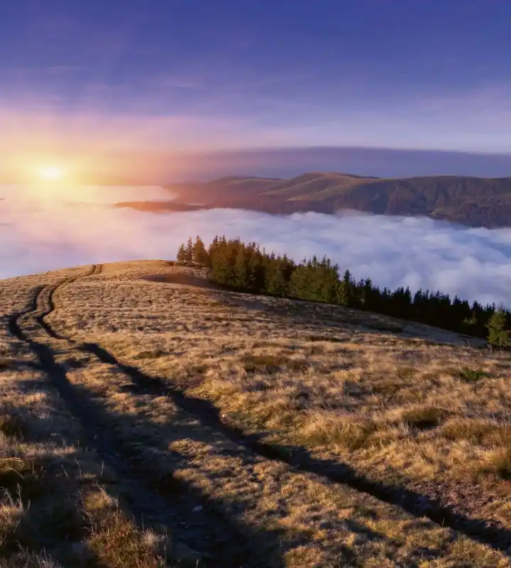 Fototapeta na flizelinie MS-3-0063 SUNRISE IN MOUNTAINS Hit cenowy