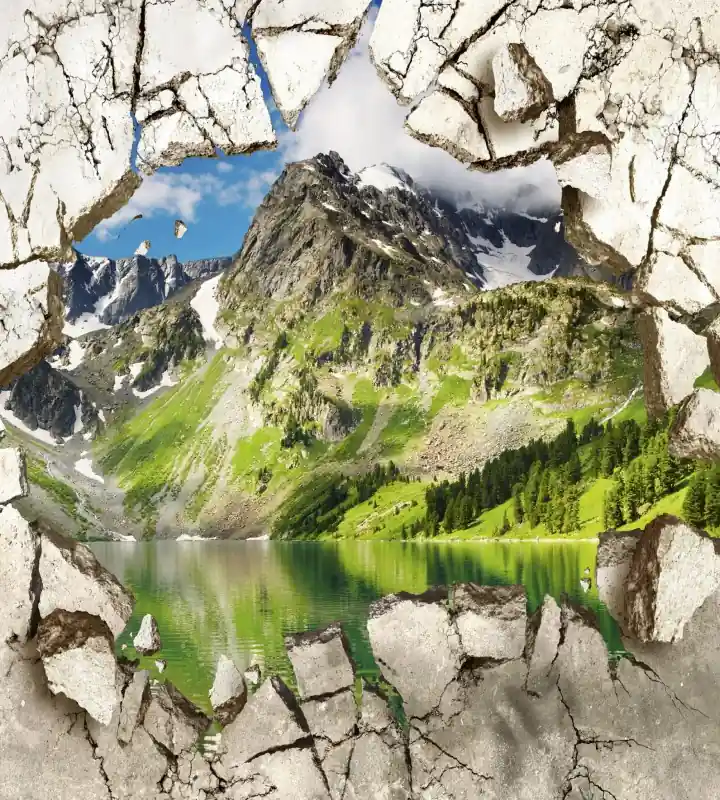 Fototapeta na flizelinie MS-3-0071 BREAK WALL Wyjątkowa oferta