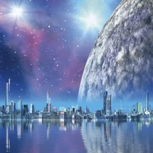 Ostatnie sztuki Fototapeta na flizelinie MS-3-0186 FUTURISTIC CITY