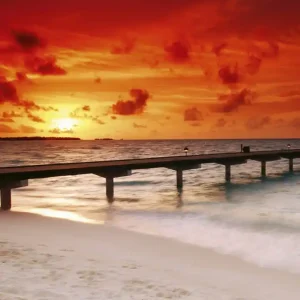 Zamów dziś Fototapeta na flizelinie MS-3-0191 JETTY IN SUNSET