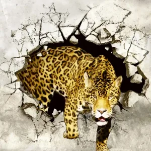 Fototapeta na flizelinie MS-3-0233 HUNTING PANTHER Wysoka jakość