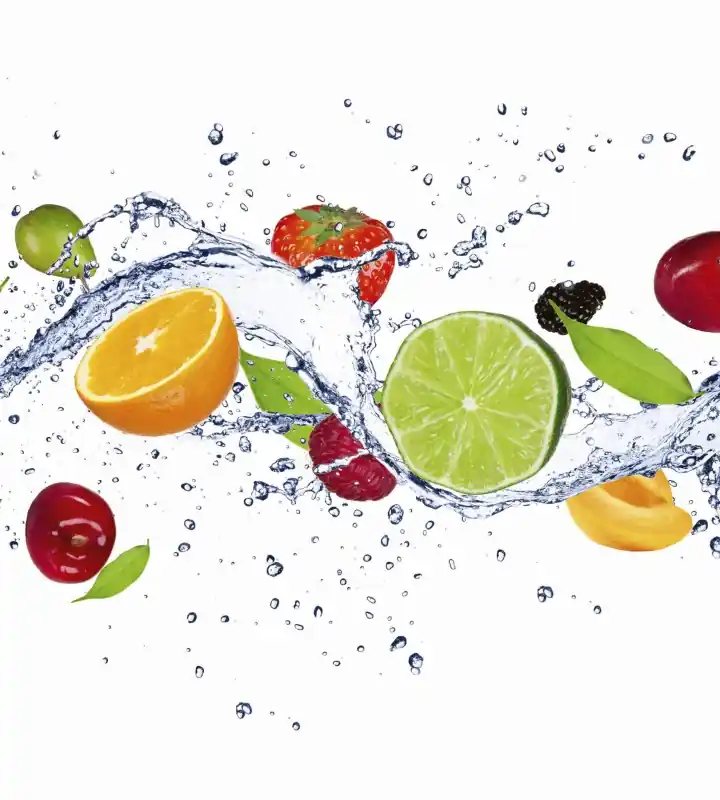 Fototapeta na flizelinie MS-3-0239 FRUITS IN WATER Ekspresowa dostawa