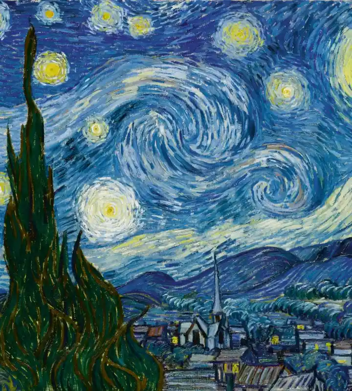 Fototapeta na flizelinie MS-3-0250 THE STARRY NIGHT - VINCENT VAN GOGH Zamów dziś