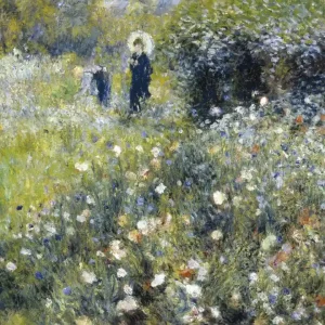 Fototapeta na flizelinie MS-3-0256 WOMAN IN A GARDEN - PIERRE AUGUSTE RENOIR Promocja