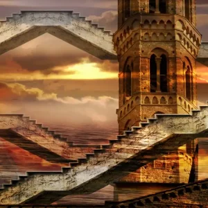 Fototapeta na flizelinie MS-3-0265 ETHEREAL TOWER Bezpieczne zakupy