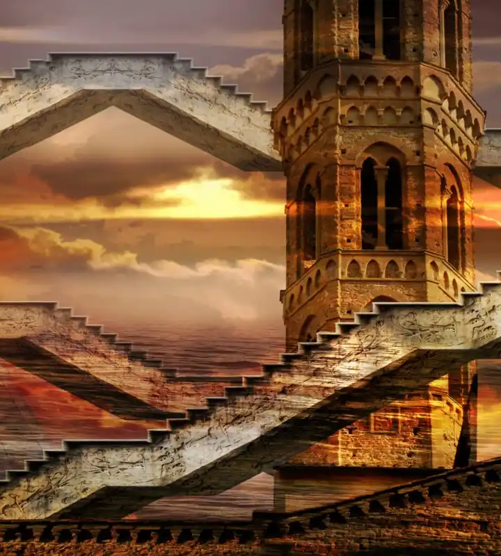 Fototapeta na flizelinie MS-3-0265 ETHEREAL TOWER Bezpieczne zakupy
