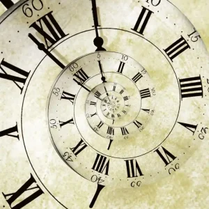 Wyjątkowa oferta Fototapeta na flizelinie MS-3-0272 SPIRAL CLOCK