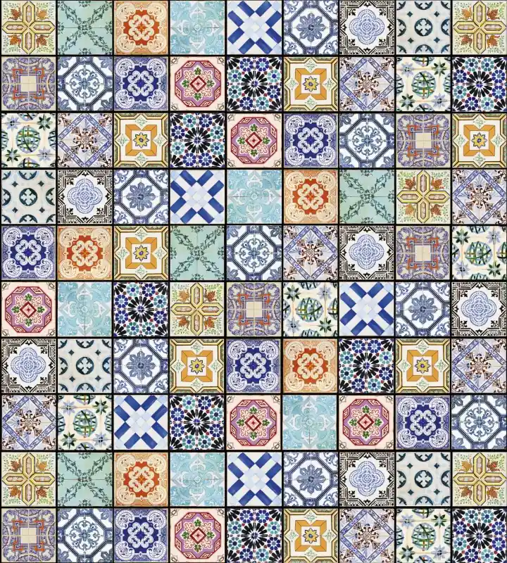 Fototapeta na flizelinie MS-3-0276 VINTAGE TILES Taniej