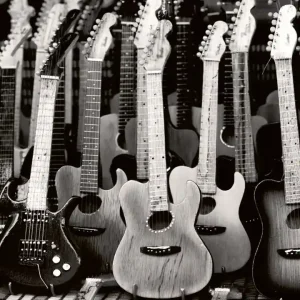 Ostatnie sztuki Fototapeta na flizelinie MS-3-0303 GUITARS COLLECTION